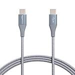 6' 100W Amazon Basics USB-C to USB-C 2.0 Fast Charging Cable w/ PD $5.20