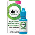 0.34oz. Blink Lubricating Eye Drops for Dry Contacts (Soft/RGP Lenses) $1 + Free Curbside Pickup ($10+ Minimum Order Req.)