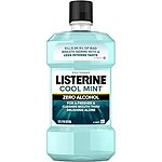 1-Liter Listerine Zero Alcohol Mouthwash Cool Mint Flavor $2.79 shipped w/ Prime