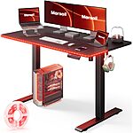 Marsail 48&quot; x 24&quot; Electric Adjustable Height Sit / Standing Desk w/ LED Lights $99.66
