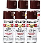 12-Oz Rust-Oleum Stops Rust Spray Paint: 6-Pack Gloss Kona Brown $19.90