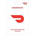 $50 DoorDash Gift Card (Physical) $42.50 + Free Shipping