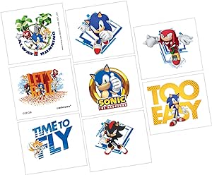 8-Count Sonic the Hedgehog Temporary Tattoos $1 shipped w/ Prime
