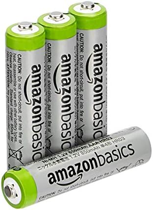 Amazon Basics 4-Pack Rechargeable AAA NiMH High-Capacity Batteries, 850 mAh, Pre-Charged $5.60 shipped w/ Prime