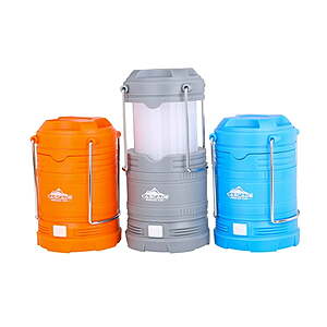 3-Pack Cascade Mountain 250-Lumen Pop-Up LED Lantern w/ Batteries $6.30