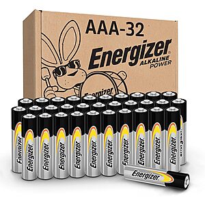 32-Count Energizer Alkaline AAA Batteries $10.90 & More w/ Subscribe & Save