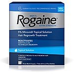 Rogaine Men's Hair Loss &amp; Hair Regrowth Treatment, Minoxidil Topical Solution, Three Month Supply (pack of 3) S&amp;S $23.75 @amazon