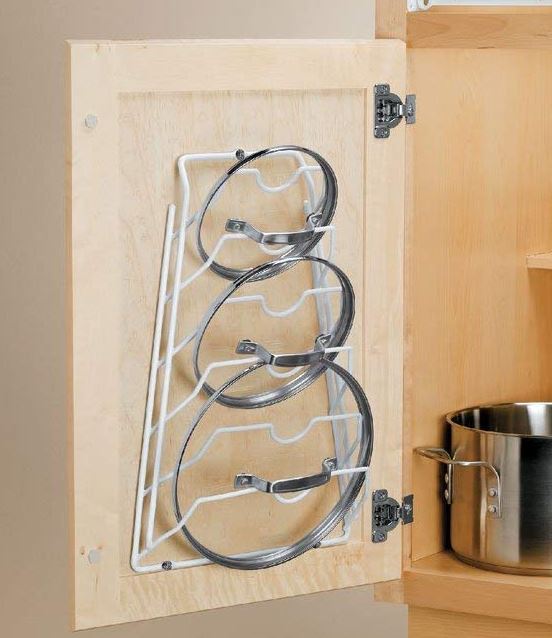 Wall Cabinet Door Mounted Metal Pot Lid Rack 6 89 Add On