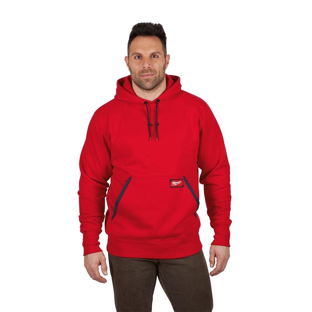 Milwaukee Men's Heavy-Duty Cotton/Polyester Long-Sleeve Pullover Hoodie - $29.97 at Home Depot
