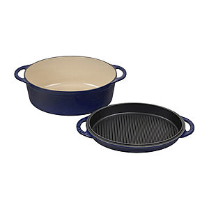 Tramontina 7 qt. Enameled Cast Iron Round Dutch Oven-Peacock