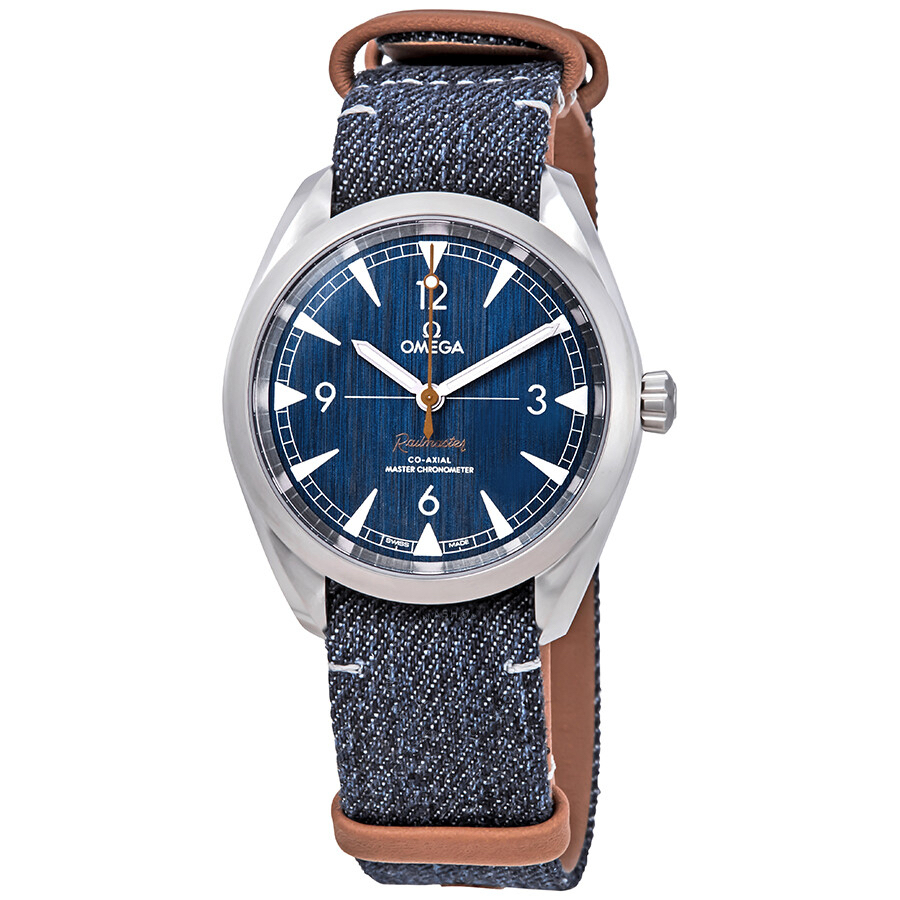 Omega Railmaster Automatic Blue Jeans Dial Men's Watch 220.12.40.20.03.001 - $2825