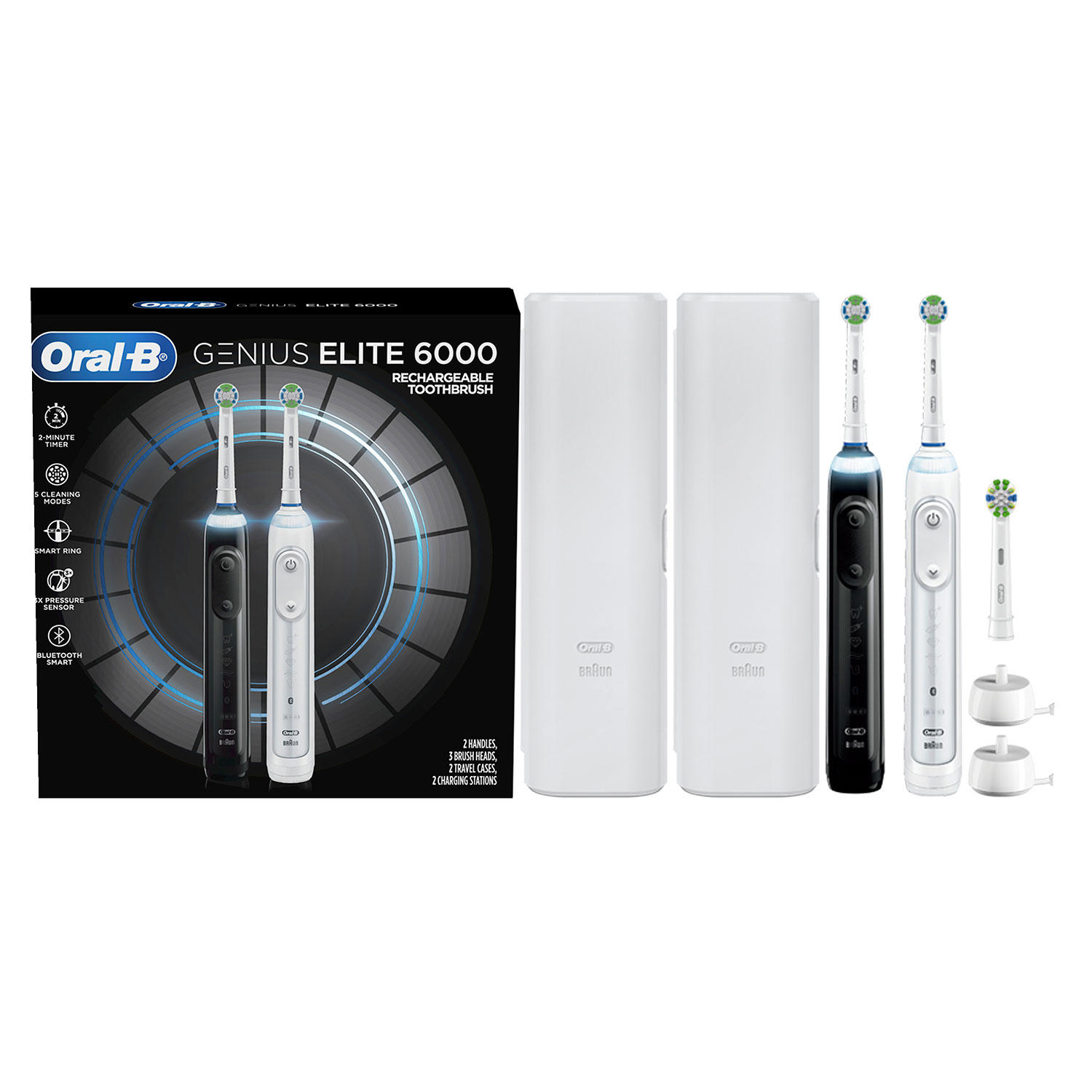 Oral B Genius Elite 6000 Electric Toothbrush 2Pack 34.71 Sam's Club