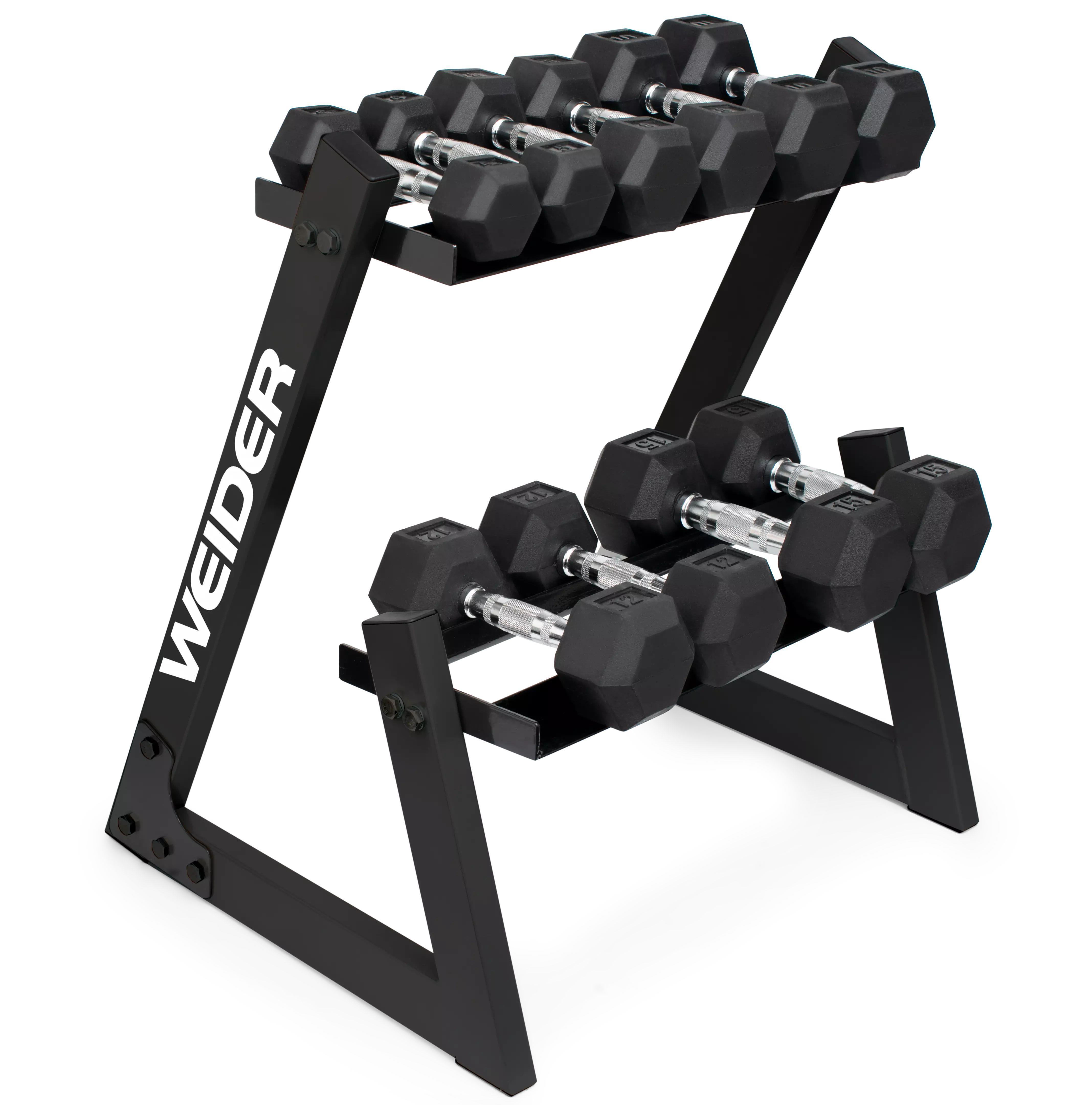 Weider 100 lbs Dumbbell Set w/ Rack $59.00 w/ Store Pickup at Nebraska Furniture Mart