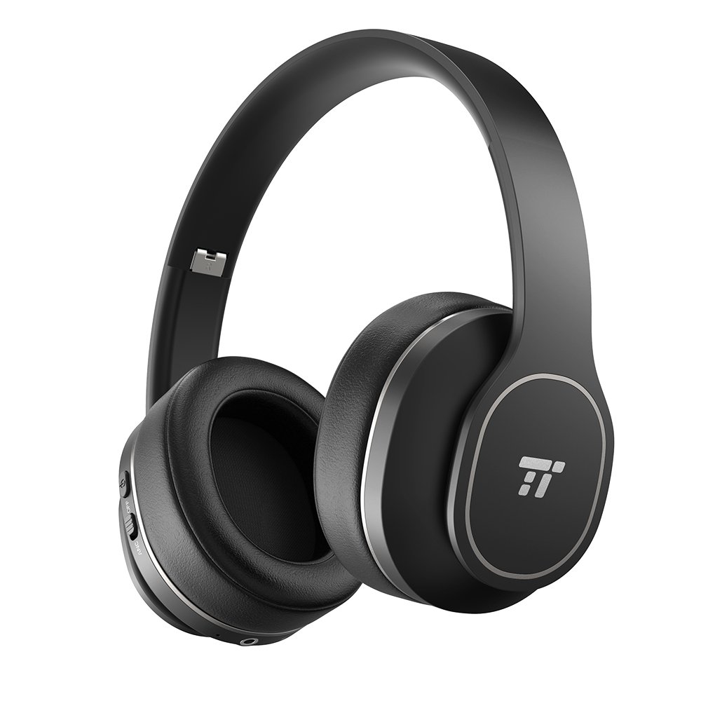 TaoTronics Active Noise Cancelling Bluetooth Headphones with Soft Ear Pads & 24 Hour Playtime, Foldable $26.99