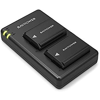 RAVPower Camera Batteries Charger Set with Battery Case for Sony A6000 A6400 A6300 A6500 A7 A7II A7RII A7SII A7S A7S2 A7R A7R2 A55 A5100 RX10 (2-Pack) $16.49
