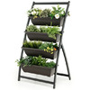 Costway 4 FT 4-Tier Vertical Raised Garden Bed Elevated Planter Box w/4 Container Box $61.69 at Costway via Walmart