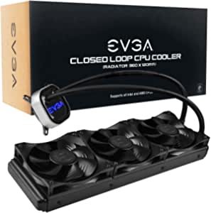 EVGA Clc 360mm All-in-one RGB LED CPU Liquid Cooler, 3X FX12 120mm PWM Fans, Intel, AMD, 5 Yr Warranty, 400-Hy-CL36-V1. Free shipping with Prime $89.99