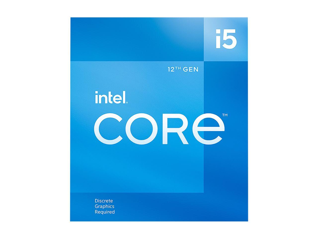 ntel Core i5-12400F - Core i5 12th Gen Alder Lake 6-Core 2.5 GHz LGA 1700 65W Desktop Processor $179.99