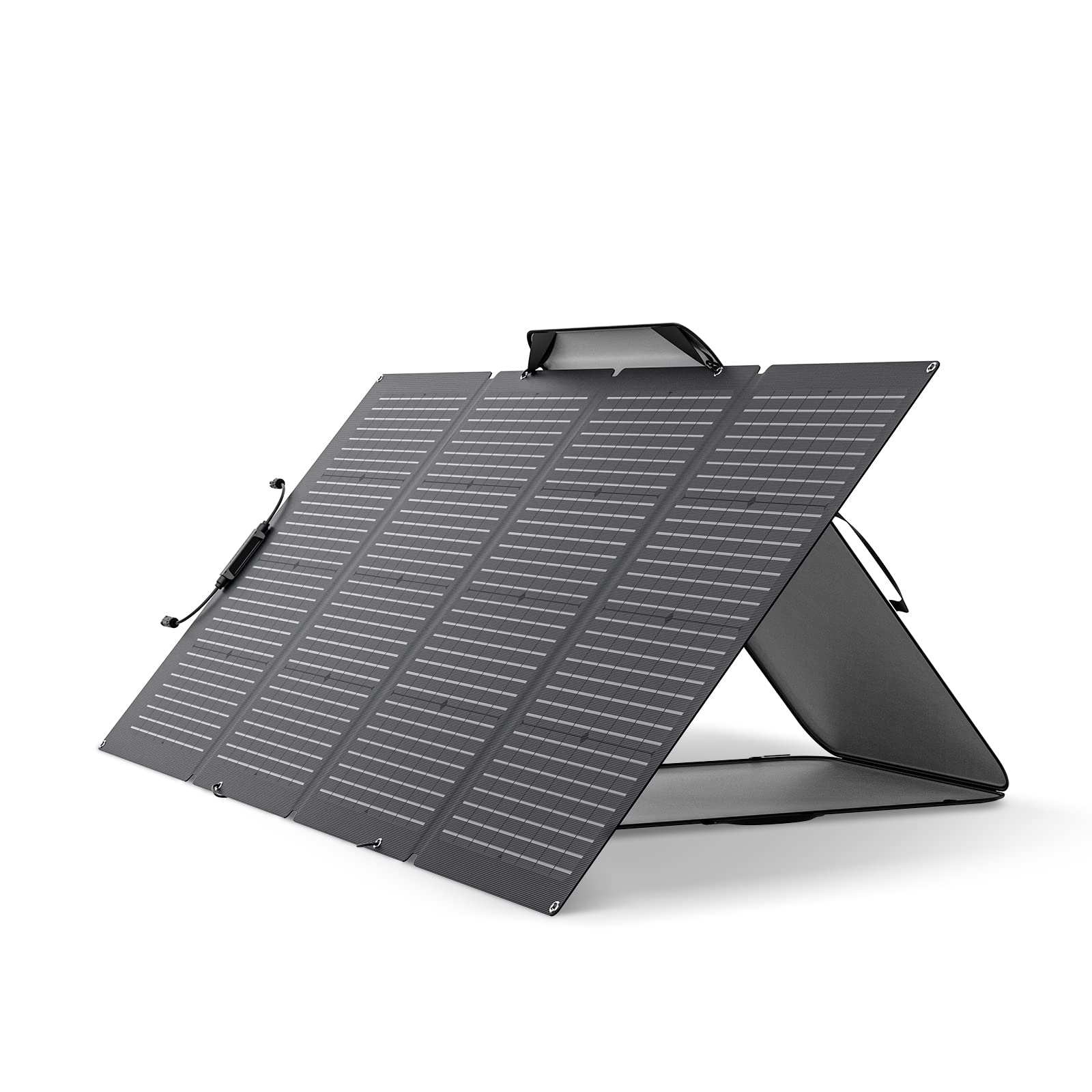 EF ECOFLOW 22EF ECOFLOW 220Watt Bifacial Foldable Solar Pa0Watt Bifacial Foldable Solar Panel, Complete with Adjustable Kickstand, Waterproof IP68 $379
