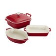 Staub ceramics 4-pc baking dish set - cherry $100