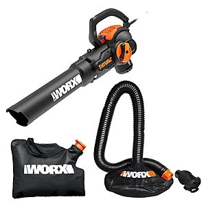 WORX Trivac 620-CFM 70-MPH Corded Electric Handheld Leaf Blower with The LeafPro Universal Collection System - $109 - Lowes.com