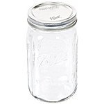 Jarden 52505 Wide Mouth Ball Jar, 32-Ounce, Case of 12 $10.39 at amazon +FS with prime