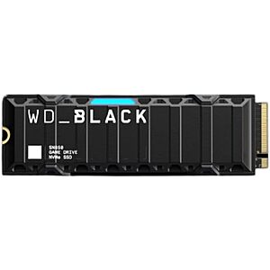 Western Digital 2TB SN850 NVMe SSD for PS5 Consoles Solid State Drive with Heatsink - Gen4 PCIe, M.2 2280, Up 
