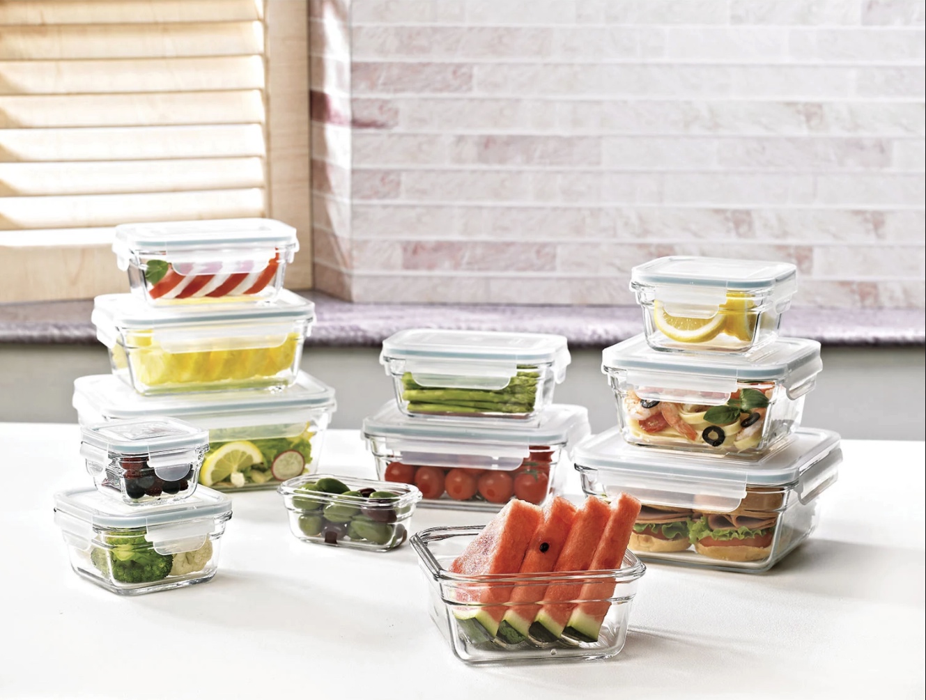 Member's Mark 24-Piece Glass Food Storage Set by Glasslock $19.98