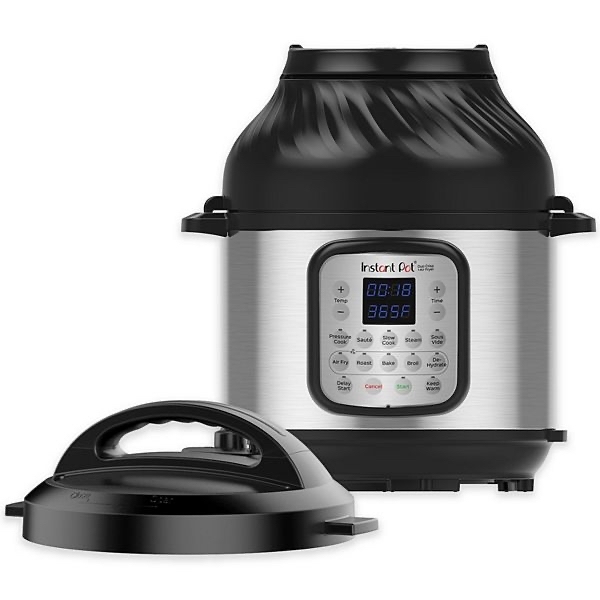 Instant Pot Duo Crisp Pressure Cooker & Air Fryer Combo - $90