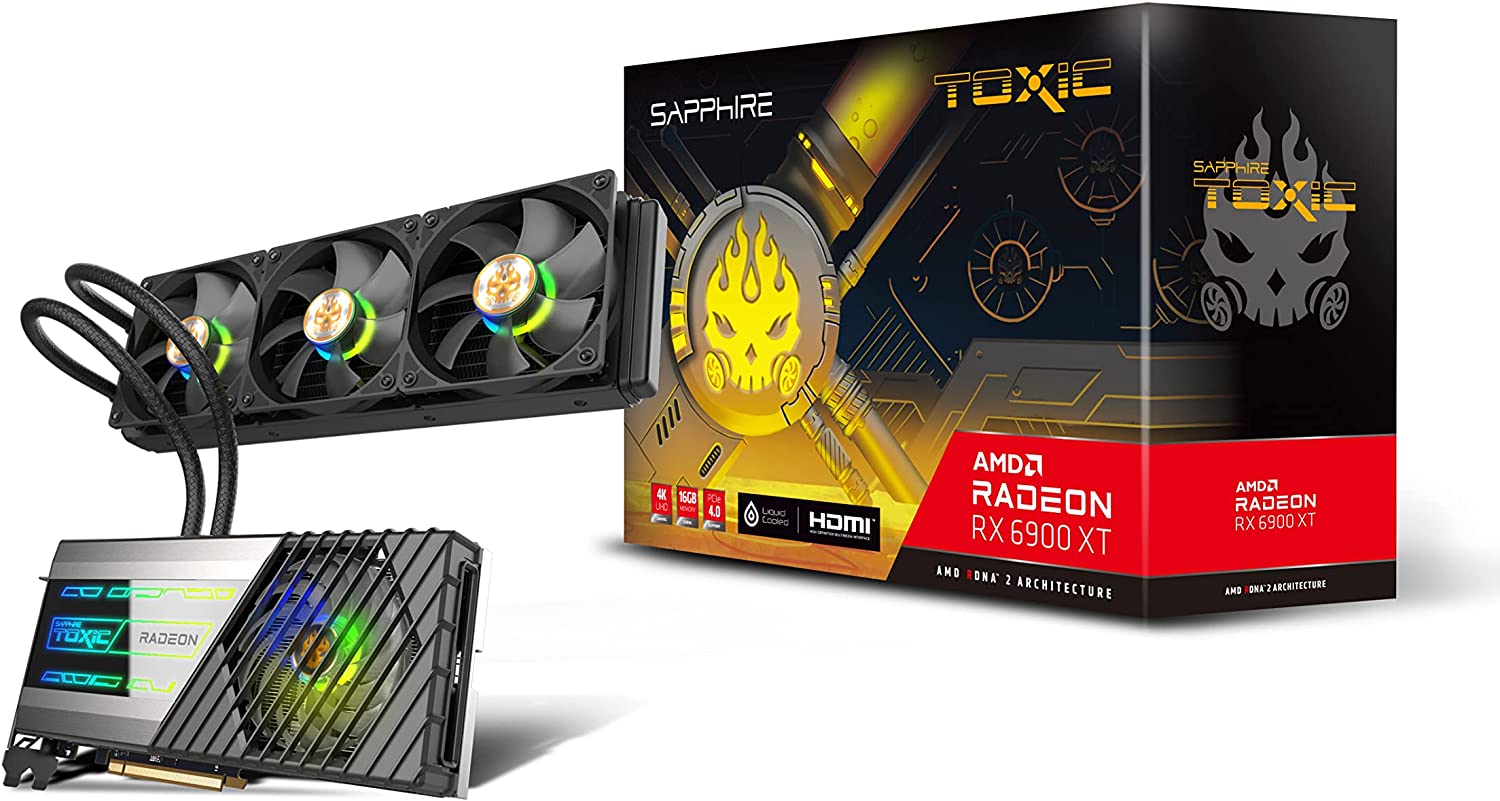 Sapphire 11308-06-20G Toxic AMD Radeon RX 6900 XT Limited Edition PCIe 4.0 Gaming Graphics Card with 16GB GDDR6 $1029.99