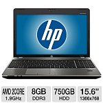 HP ProBook 4535S B5N73UT Notebook PC - AMD Dual-Core A4-3300M 1.9GHz, 8GB DDR3, 750GB HDD, DVDRW, 15.6&quot; Display, Windows 7 Professional 64-bit $450 + Free Shipping