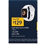 Walmart : apple watch 3 ..or airpods.... $129. [Starts Black Friday 11/27_11/28]