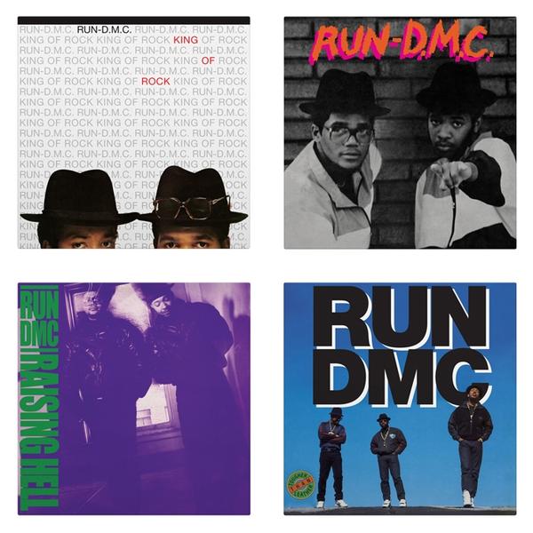 RUN-DMC - First 4 LPs on vinyl (Run-D.M.C., King Of Rock, Raising Hell, and Tougher Than Leather) $49.98