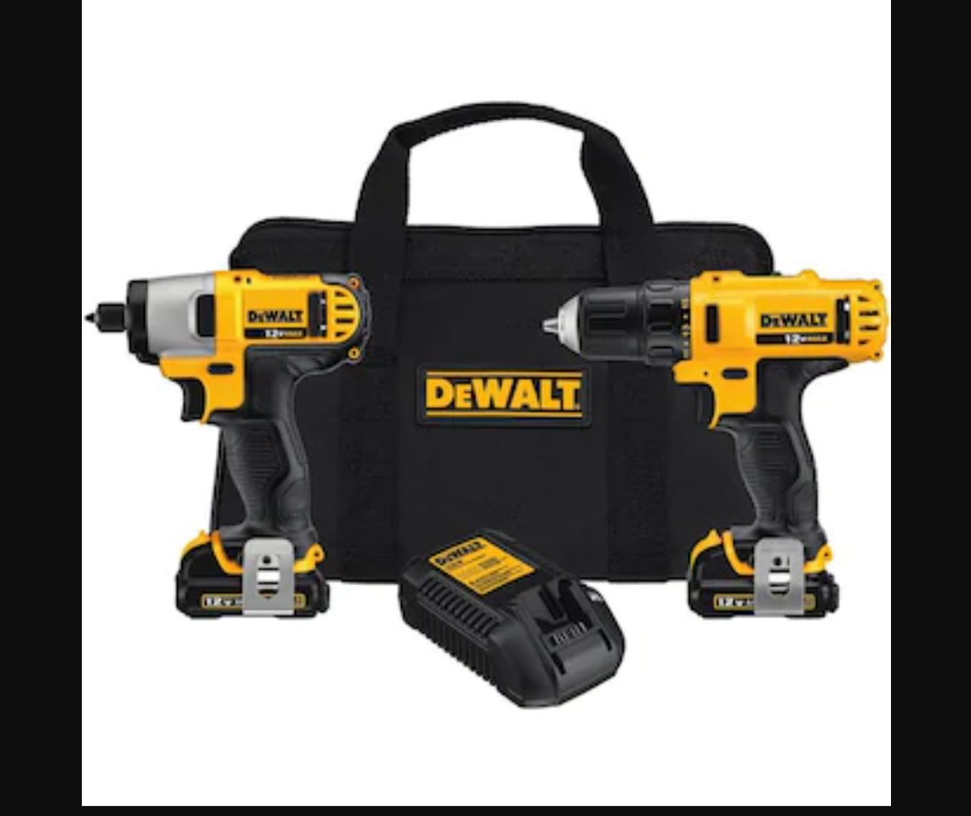DEWALT 2-Tool 12-Volt Max Power Tool Combo Kit with Soft Case (Charger Included and 2-Batteries Included) $99