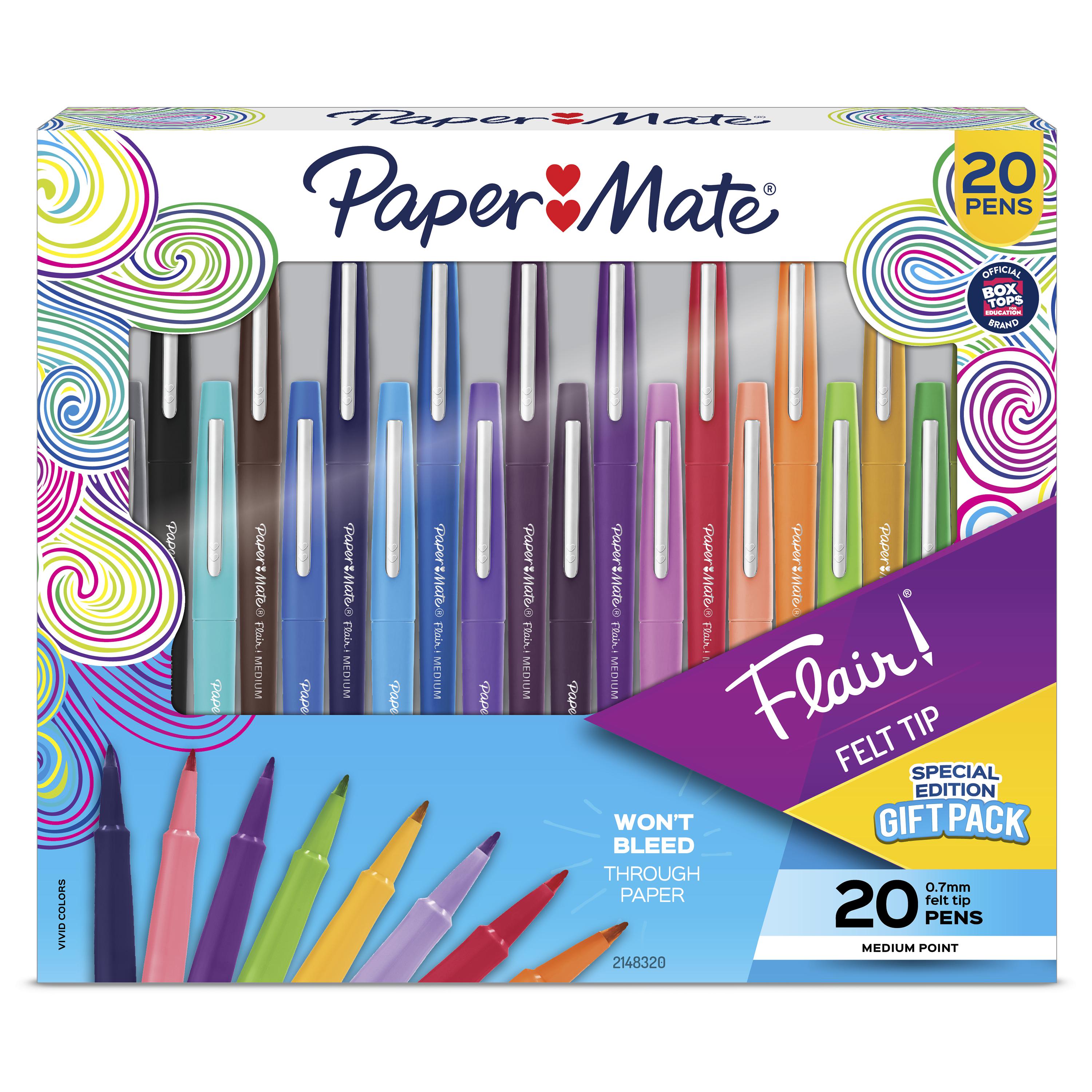 Paper Mate Flair Pens - Pack of 20 Assorted Colors for $10.00 at Walmart