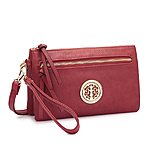 Dasein Soft Faux Leather Gold-Tone Crossbody Handbag $27.99 + fs @overstock.com