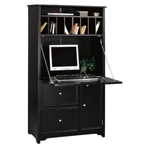 Home Decorators Collection Oxford Black Secretary Desk 258 30