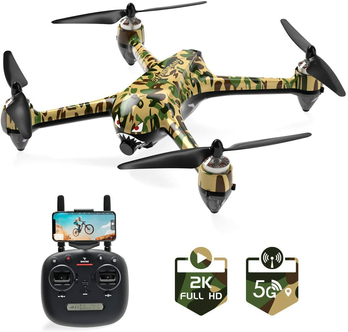 SNAPTAIN SP700 GPS Drone Brushless Motor 5G Wi-Fi 2K Camera Live Video GPS $110