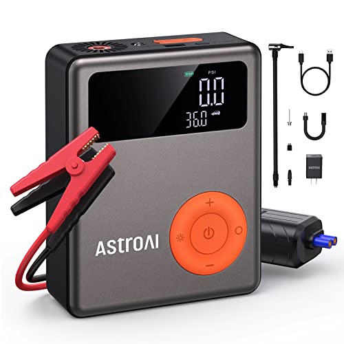 Amazon: AstroAI 1750A 12V Battery Jump Starter with 150PSI Digital Tire Inflator - $55.24