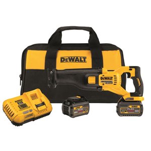 Dewalt 60v flexvolt reciprocating saw + two 60v batteries + free 20v brushless xr hammer drill - $379