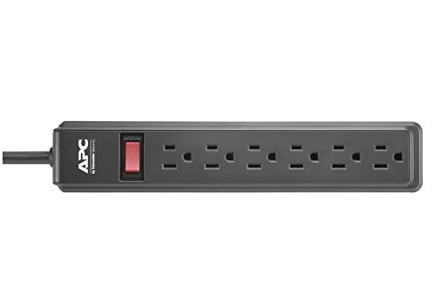 APC 6-Outlet Power Strip (PZ62B) $4.78