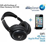 Able Planet Clear Harmony NC1150 Noise-Canceling Headphones $249 + Apple 16Gb iPod touch FREE!!