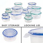32pc Airtight Snap Lock Lid Food Container Storage Set for $19.99 + free shipping