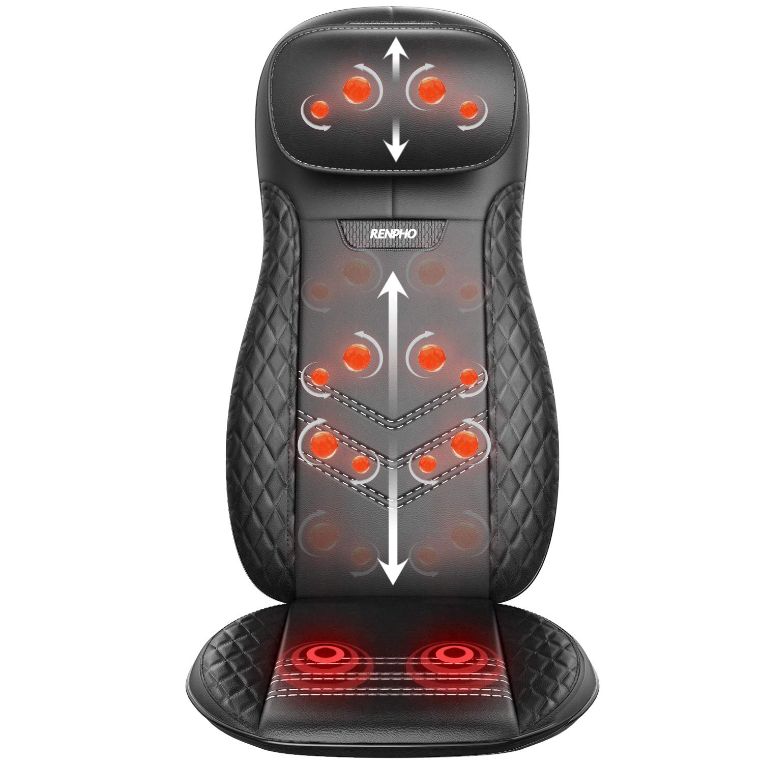 RENPHO Back & Neck Massager, Shiatsu Chair Massager Office Massage Seat