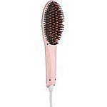 urlhasbeenblocked 29W Digital Anti Static Ceramic Hair Straightener Brush Pink - $15 +FSSS