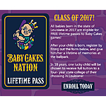 All babies born in Louisiana in 2017 are eligible for free lifetime passes to New Orleans Baby Cakes baseball games