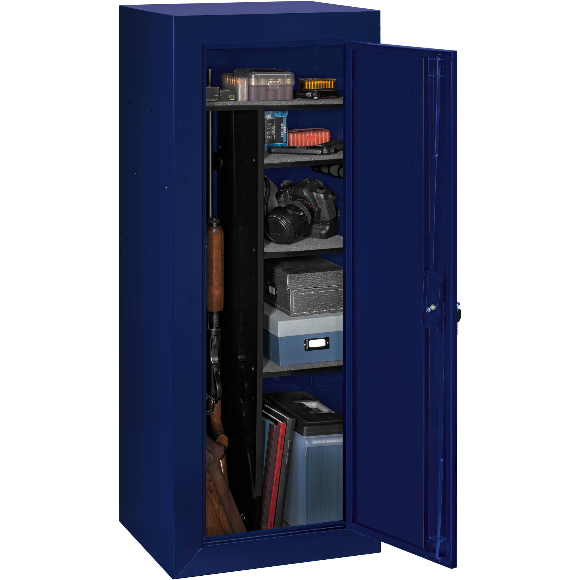 Stack On Limited Edition 18 Gun Steel Security Cabinet Blue