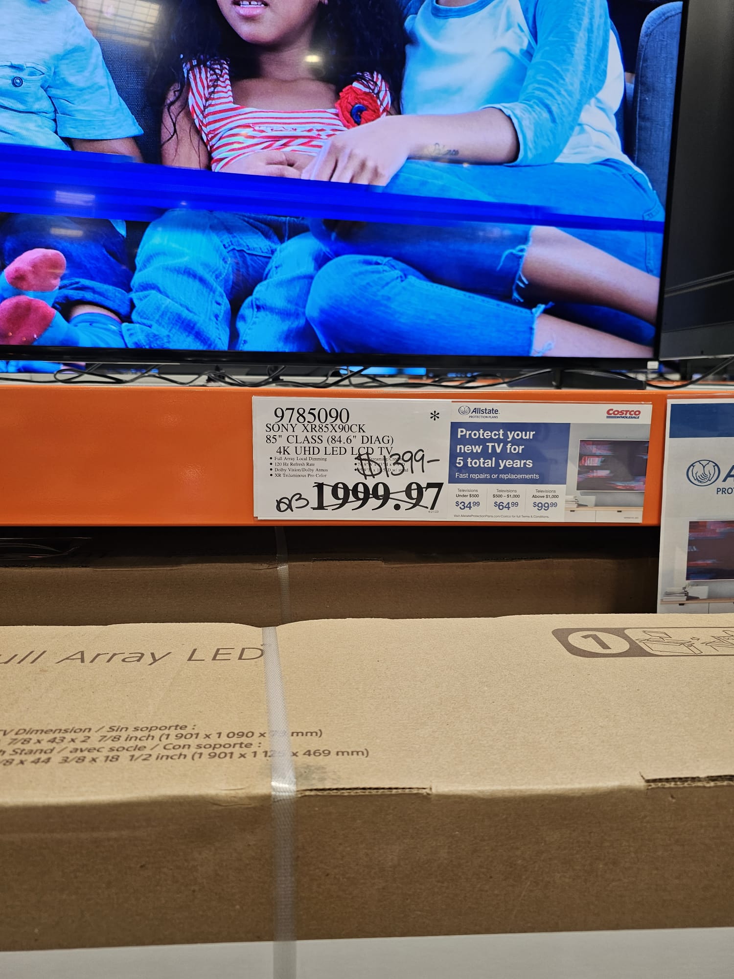 85 Sony BRAVIA XR X90CK 4K HDR Full Array LED TV W Google TV At 