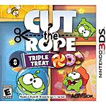 walmart 3ds games  moshi monsters 2 $7, Angry birds star wars $8.49, Cut the rope triple threat $9