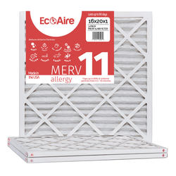EcoAire 3 pack furnace air filters, MERV 11, $9.99 after 12% MIR